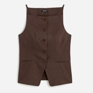 Madewell Chocolate Brown Vest Size 6